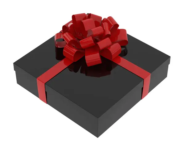 Gift Box Isolerad Bakgrunden Återgivning Illustration — Stockfoto