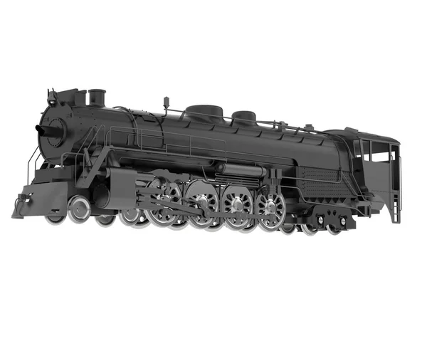 Lokomotive Isoliert Auf Weißem Hintergrund Darstellung Illustration — Stockfoto
