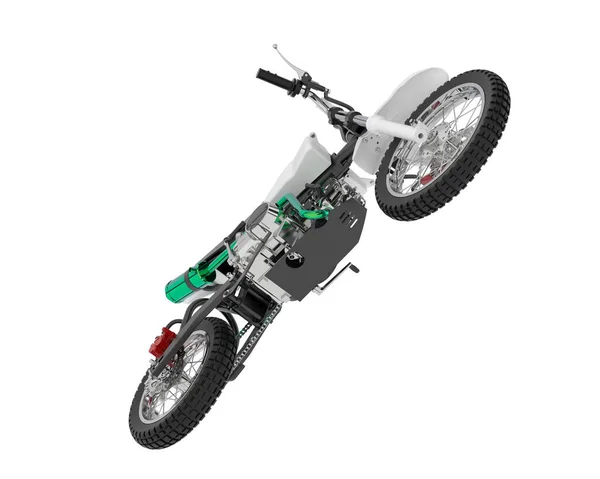 Motocross Rad Isoliert Hintergrund Darstellung Illustration — Stockfoto