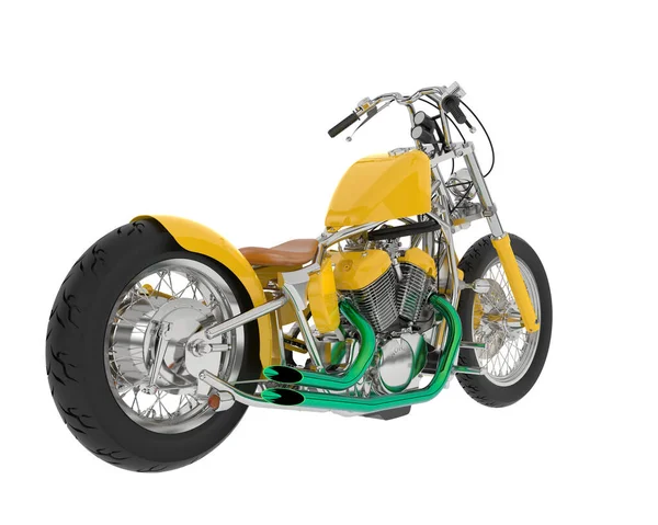 摩托车与背景隔离 3D渲染 — 图库照片