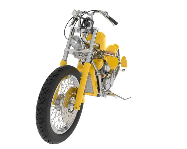 Motociclo Isolato Sfondo Rendering Illustrazione — Foto Stock