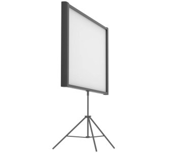 Ekran projektörü arka planda izole edildi. 3d görüntüleme, illüstrasyon 