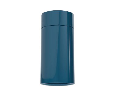 Arka planda karton tüp izole edilmiş. 3d görüntüleme, illüstrasyon