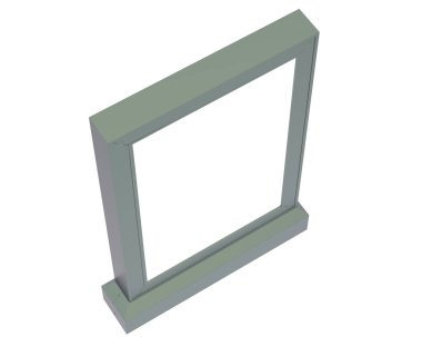 Beyaz arkaplanda boş ilan panosu 