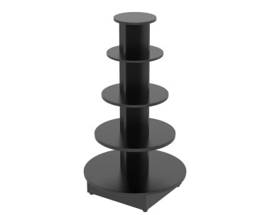 Katmanlı ekran standı beyaz arkaplanda izole