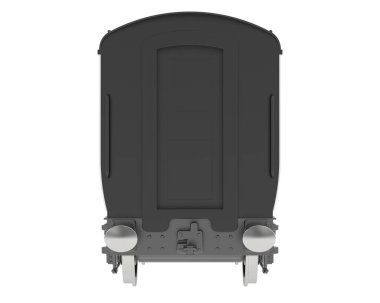 tren vagonu beyaz arkaplanda izole edildi