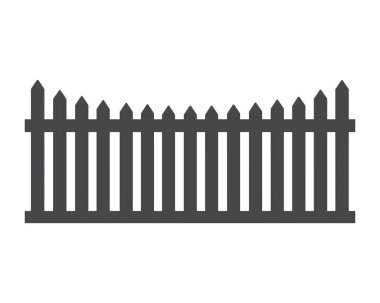 çit simgesi beyaz arka plan üzerinde