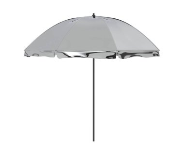 Beyaz arka plan üzerinde izole açılan şemsiye 