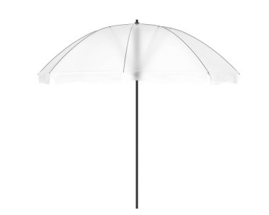 Beyaz arka plan üzerinde izole açılan şemsiye 