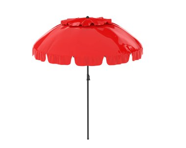 Şemsiye arka planda izole edildi. 3d görüntüleme, illüstrasyon