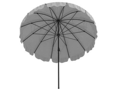 Beyaz arka plan üzerinde izole açılan şemsiye 
