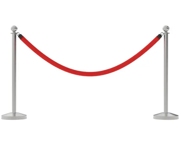 Красная Бархатная Веревка Заднем Плане Рендеринг Иллюстрация — стоковое фото