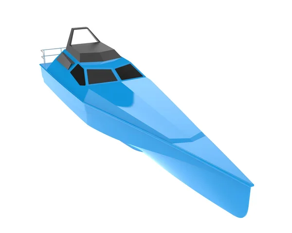 Schnellboot Isoliert Hintergrund Darstellung Illustration — Stockfoto