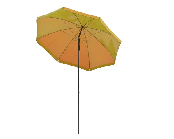 Зонтик Изолирован Заднем Плане Рендеринг Иллюстрация — стоковое фото