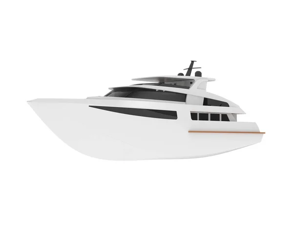 Yacht Luxe Isolé Sur Fond Blanc — Photo