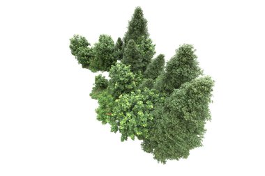 Orman ıssız. Görüntü pankartlar, posterler ya da fotoğraf manipülasyonları için kullanışlı. 3d görüntüleme - illüstrasyon