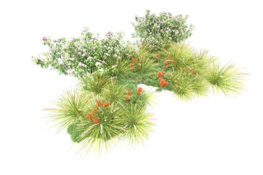 Orman ıssız. Görüntü pankartlar, posterler ya da fotoğraf manipülasyonları için kullanışlı. 3d görüntüleme - illüstrasyon