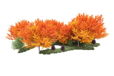 Orman ıssız. Görüntü pankartlar, posterler ya da fotoğraf manipülasyonları için kullanışlı. 3d görüntüleme - illüstrasyon