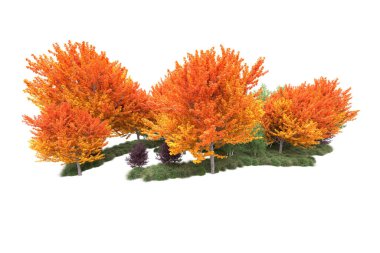 Orman ıssız. Görüntü pankartlar, posterler ya da fotoğraf manipülasyonları için kullanışlı. 3d görüntüleme - illüstrasyon