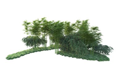 Orman ıssız. Görüntü pankartlar, posterler ya da fotoğraf manipülasyonları için kullanışlı. 3d görüntüleme - illüstrasyon