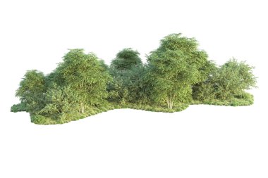 Orman ıssız. Görüntü pankartlar, posterler ya da fotoğraf manipülasyonları için kullanışlı. 3d görüntüleme - illüstrasyon