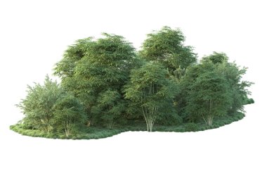 Orman ıssız. Görüntü pankartlar, posterler ya da fotoğraf manipülasyonları için kullanışlı. 3d görüntüleme - illüstrasyon