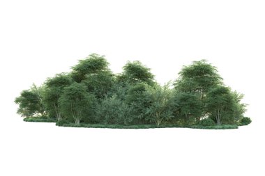 Orman ıssız. Görüntü pankartlar, posterler ya da fotoğraf manipülasyonları için kullanışlı. 3d görüntüleme - illüstrasyon