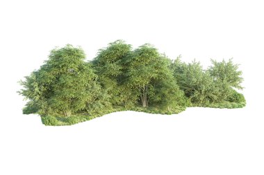 Orman ıssız. Görüntü pankartlar, posterler ya da fotoğraf manipülasyonları için kullanışlı. 3d görüntüleme - illüstrasyon