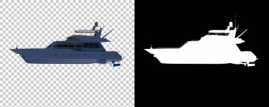 zengin süper yatlar beyaz arkaplanda izole edilmiş