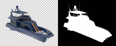 zengin süper yatlar beyaz arkaplanda izole edilmiş