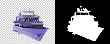 zengin süper yatlar beyaz arkaplanda izole edilmiş