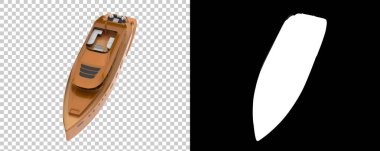 Beyaz arka planda izole edilmiş üç boyutlu lüks süper yatlar.