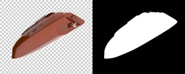 Beyaz arka planda izole edilmiş üç boyutlu lüks süper yatlar.