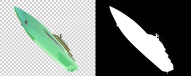 Büyük sürat tekneleri, beyaz arka planda izole edilmiş büyük yatlar.