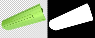 AC ünitesi beyaz arka planda izole edildi. 3d görüntüleme - illüstrasyon