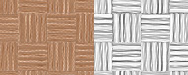 Bambu duvar. Beyaz arka planda izole edilmiş. 3d görüntüleme - illüstrasyon