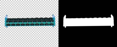 Şeffaf ve siyah arkaplanda dambılları olan bank