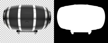 Fıçı beyaz arka planda izole edilmiş. 3d görüntüleme - illüstrasyon