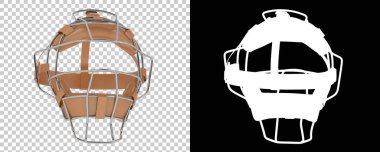 Beyzbol kafa koruma kaskı. 3d illüstrasyon 