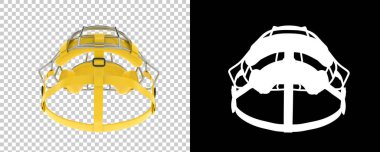 Beyzbol kafa koruma kaskı. 3d illüstrasyon 