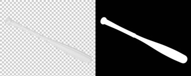 Beyzbol sopası ikonu, çizgi film stili. 