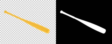 Beyzbol sopası ikonu, çizgi film stili. 