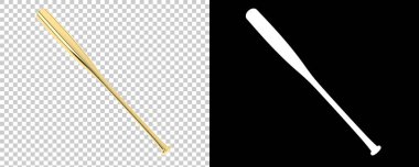 Beyzbol sopası ikonu, çizgi film stili. 