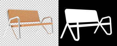 Şeffaf ve siyah arkaplanda basit bir bank tasarımı