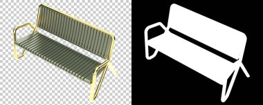 Şeffaf ve siyah arkaplanda basit bir bank tasarımı