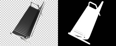 Şeffaf ve siyah arkaplanda basit bir bank tasarımı