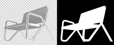 Şeffaf ve siyah arkaplanda basit bir bank tasarımı