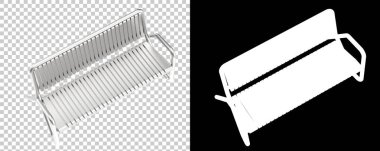 Şeffaf ve siyah arkaplanda basit bir bank tasarımı