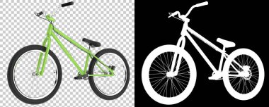 beyaz arkaplanda modern bmx bisiklet