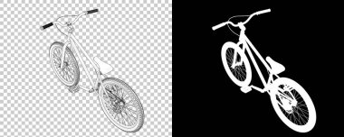 beyaz arkaplanda modern bmx bisiklet